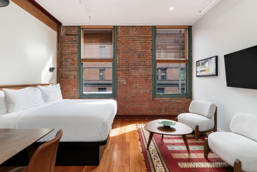 Loft apartment at Block House, a heritage boutique aparthotel in Gastown.