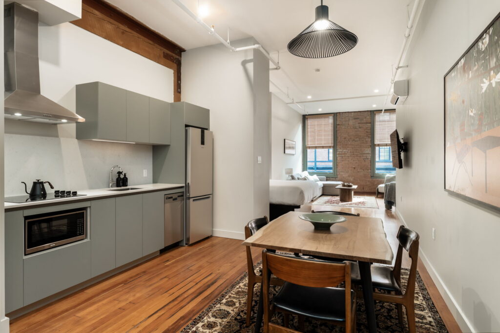 Deluxe loft apartment at Block House, a heritage boutique aparthotel in Gastown.