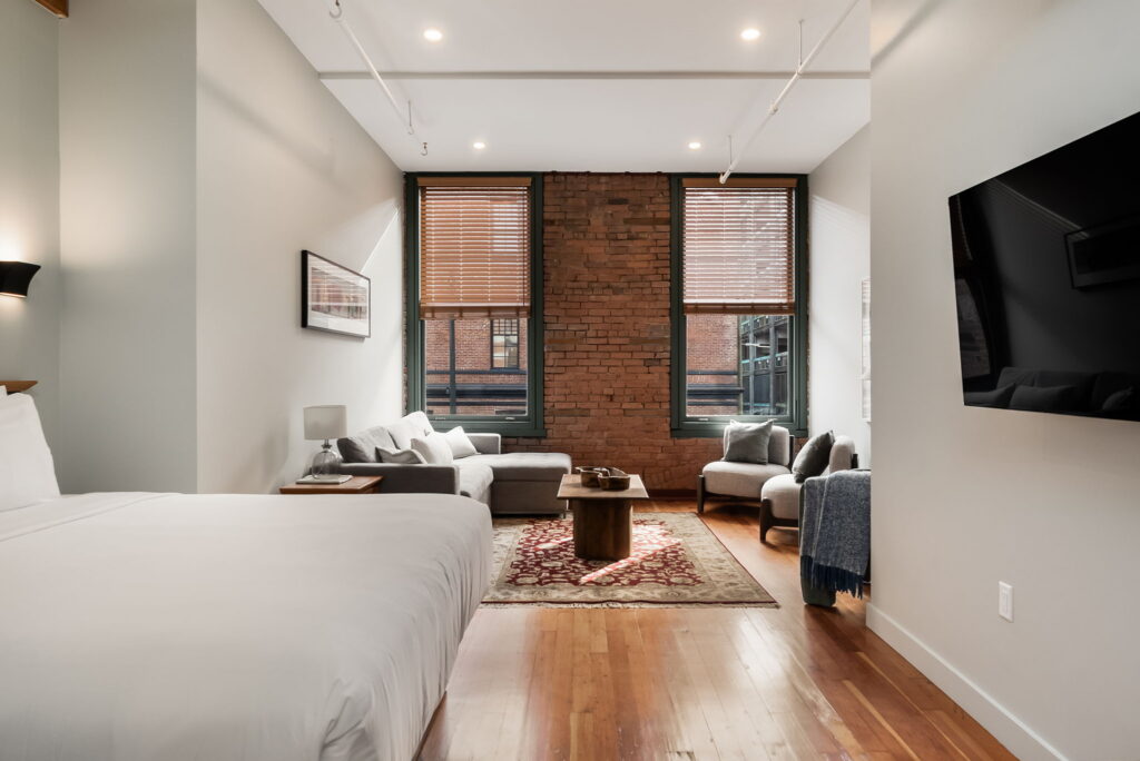 Deluxe loft apartment at Block House, a heritage boutique aparthotel in Gastown.