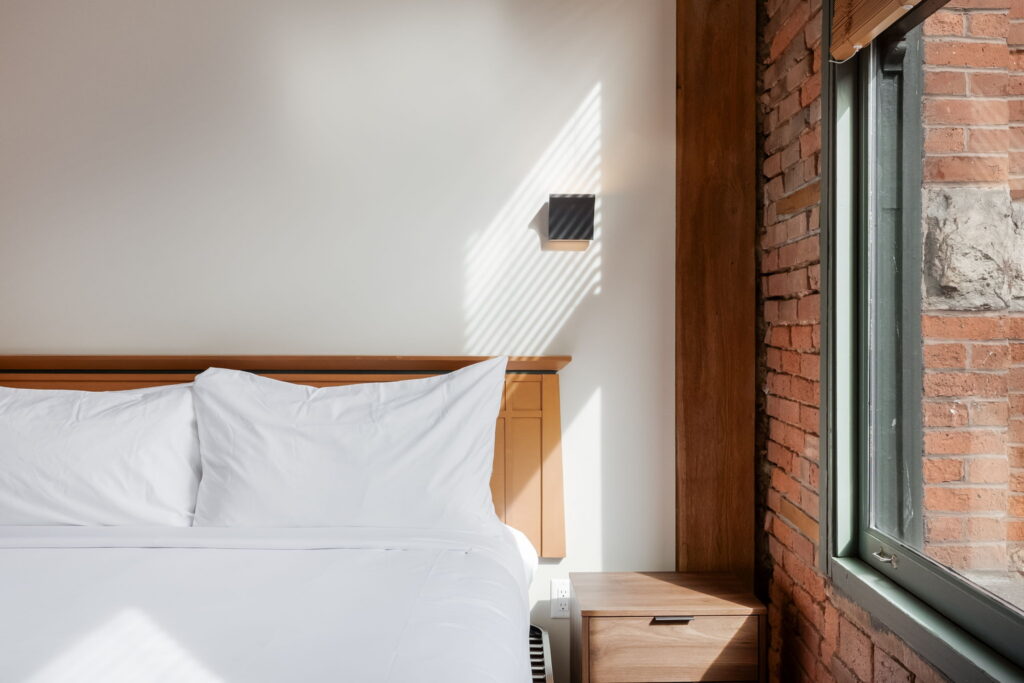 Loft apartment at Block House, a heritage boutique aparthotel in Gastown.