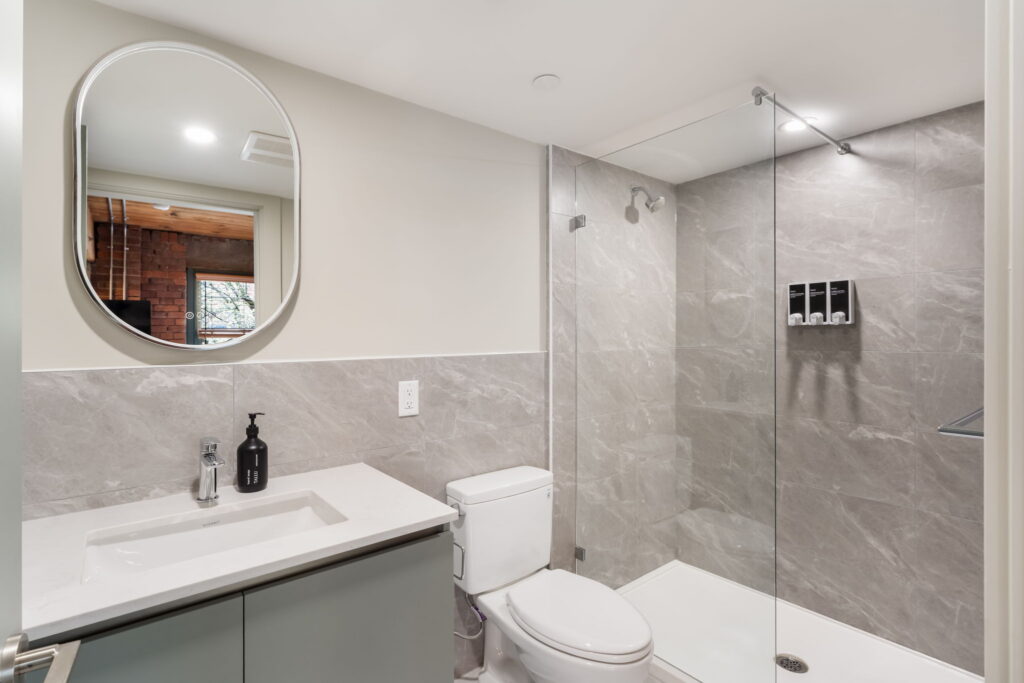 Studio apartment at Block House, a heritage boutique aparthotel in Gastown.