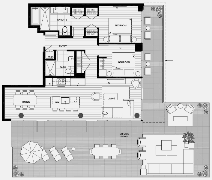 Terrace Apartment Floor Plan