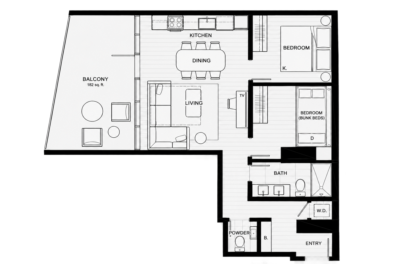 Family Apartment Floor Plan