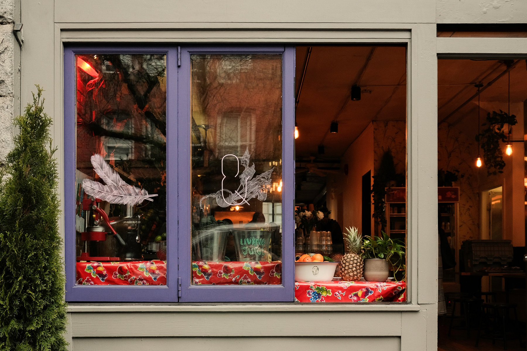 Birds & The Beets, Gastown coffeeshop across from Block House Hotel.